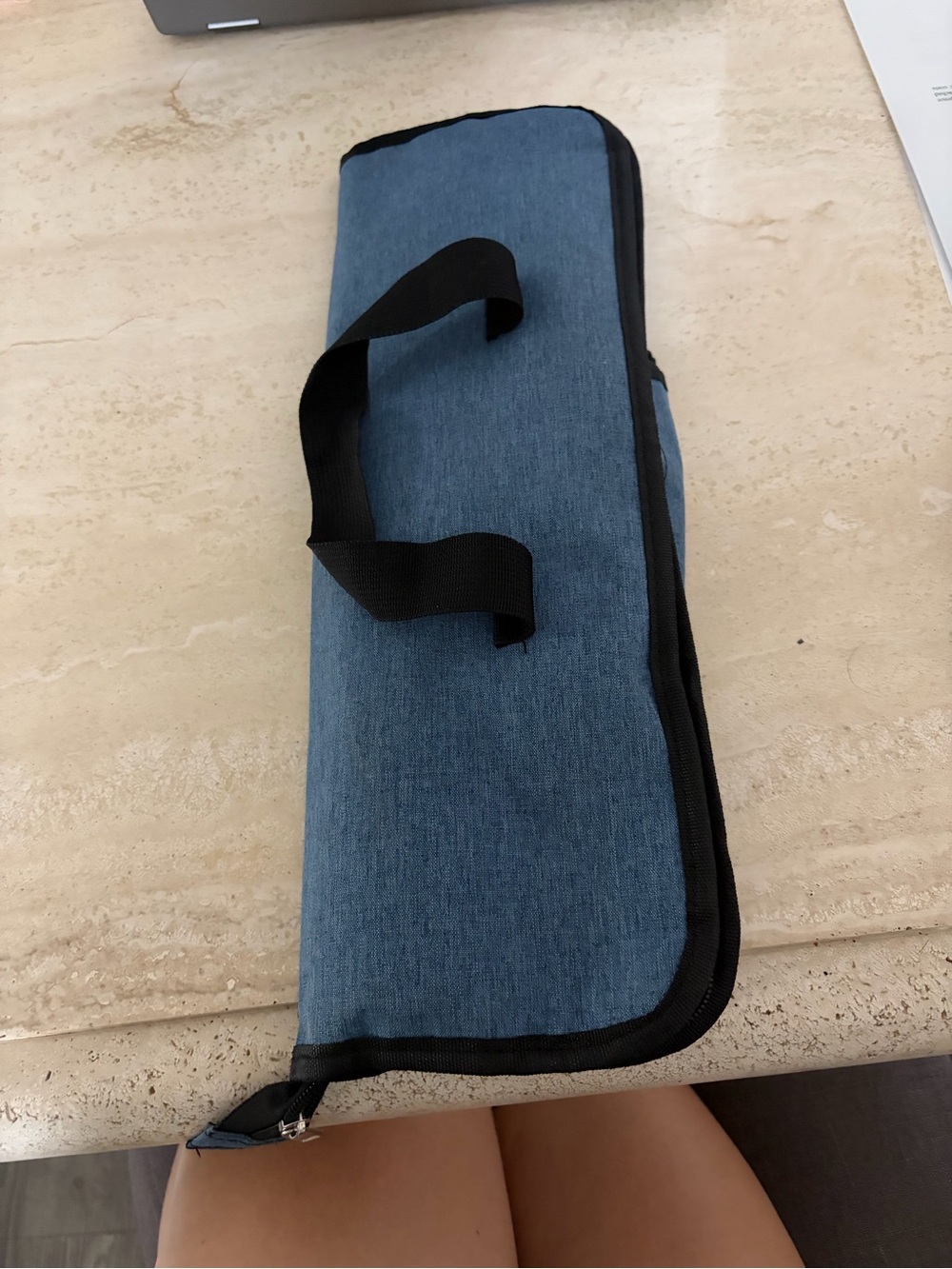 Blue knife kit carry case , can hold 6 kinged and any other tools needed
